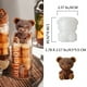 thumbnail image 1 of 1pc Silicone 3D Bear Molder Ice-making Ice Cube Ice Mold Box Ice Cream Coffee Shop Chocolate Molder, 1 of 2