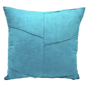 Wyj Hogar - Pack De 02 Fundas De Cojín De Semicuero Sintético 50X50 Cm Turquesa