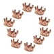 thumbnail image 4 of 10 piezas mini cuentas de encantos de la corona para los hallazgos de joyas que hacen 6 x 11 mm de oro rosa, 4 of 5