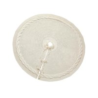 Bothyi - Falda De Árbol De Navidad Redonda Decorativa Para Puerta De Sala De Estar, Color Blanco, 24 Pulgadas
