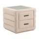 thumbnail image 1 of Buró Soffice Beige, estilo moderno, cubierta de vidrio templado, 1 of 9