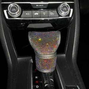 Veat00L - Fundas De Palanca De Cambios Para Automóviles, Con Diamantes Artificiales, Antideslizantes, Cómodos, Fundas De Freno De Mano, Interiores Para Automóviles, Duraderos