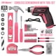 thumbnail image 2 of Kit De Herramientas 35 Piezas Rosa Con Destornillador Eléctrico Usb De 3 6 V, 2 of 7