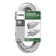 thumbnail image 2 of Cable de extensión Prime EC883627 10,67 m 16/3 SJTW 13A 125V blanco, 2 of 3