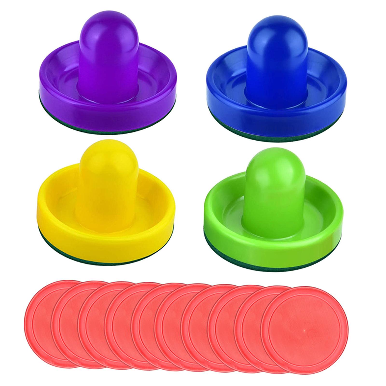 Magideal - Deslizadores Y Discos De Air Hockey Deslizadores Y Discos De Air Hockey Base De Fieltro Verde De 96 Mm Discos De Air Hockey De 2,5 Pulgadas Para Mesas Estilo B