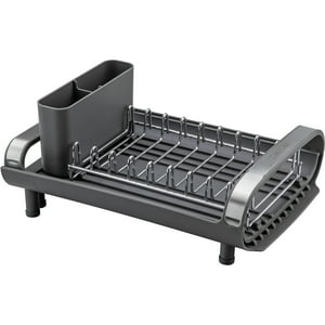 Escurridor De Platos Tramontina Con Secador Y Portacubiertos Grafito