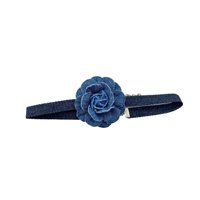 Magideal - Gargantilla De Flores Azules Gargantilla De Flores Azules Elegante Vestido Retro Joyería Mujer Collar De Flores Azules Banda Para El Cuello Para Acces Pequeña Flor