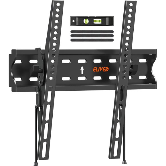 Soporte de pared para TV ELIVED con certificación UL, inclinable de 26 a 55 pulgadas y 45 kg