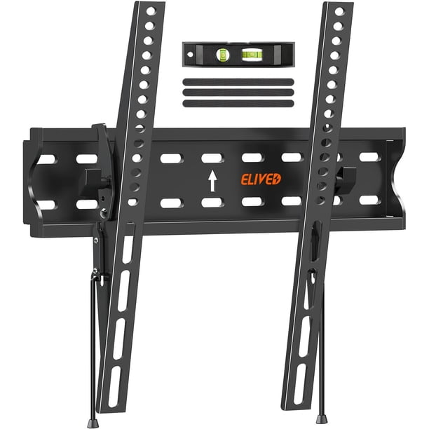 Soporte de pared para TV ELIVED con certificación UL, inclinable de 26 a 55 pulgadas y 45 kg