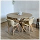 thumbnail image 1 of Juego de Comedor Warwick Melamina Wood 120cm + 4 Sillas Mariposa Velvet Beige, 1 of 3