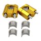 thumbnail image 2 of Elevadores De Manillar De Motocicleta Genéricos, Premium, Universales, Con Soporte De Abrazadera, Dorados, 2 of 5
