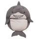 thumbnail image 2 of Pillow & Sack Happy Nappers Grey Shark para niños mayores de 3 años, 2 of 6