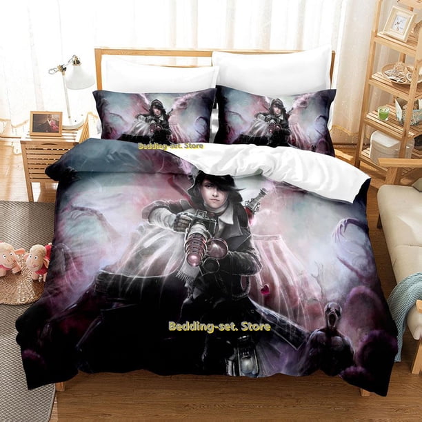Dark Lost Souls Ghost Bedding Set Single Twin Full Queen King Size Bed Set Adult Kid Bedroom Duvetcover Sets Anime Bed Sheet Set Bed Sheets