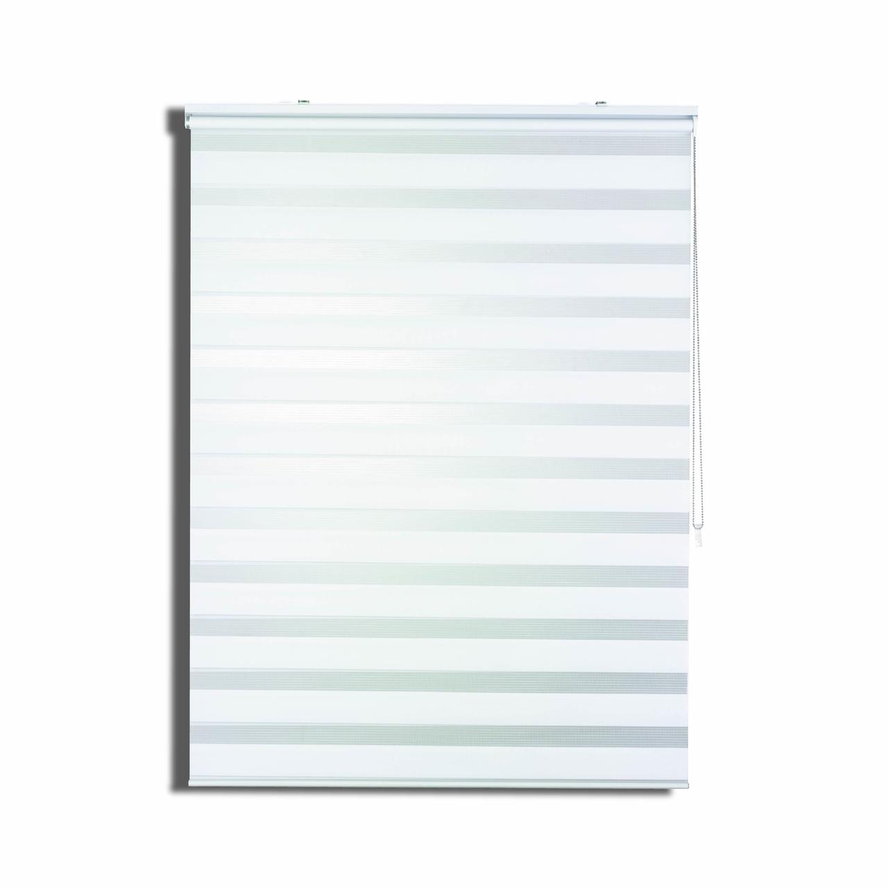 Cortina Roller Duo Zebra Día Y Noche Blanco 200 X 165 Cm Sin Cenefa Sunfree