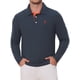 thumbnail image 1 of INSPIRE CHIC Camisa Polo de Hombre con Patrón Piqué de Manga Larga en Contraste de Color para Golf 2XL Azul Oscuro, 1 of 6