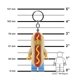 thumbnail image 2 of Llavero con minifiguras LEGO, diseño de Hot Dog Man, 7,6 cm, con LED, 2 of 8