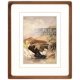 thumbnail image 1 of Marco de fotos Gdfmsc 20x25 cm de madera de nogal con vidrio real, 1 of 9