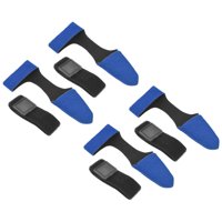 Xusx111 - 16 Pcs (8Pairs Azul) Cubierta De La Punta De La Caña De Pesca Y Corbata, Caña Manga Protectora Caso Correas De Sujeción Accesorios