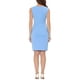 thumbnail image 3 of INSPIRE CHIC Vestido de Tubo sin Mangas para Mujer Cuello de Barco Vestido para el Trabajo Azul Claro L, 3 of 6