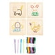 thumbnail image 1 of Cordón De Madera Juguete Bordado Rompecabezas Montessori Juguete Niños Niñas Preescolar Animal, 1 of 5