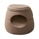 thumbnail image 3 of Cama Para Gatos Cueva Multiusos Autocalentable Suministros Suaves Para Mascotas Casa Para Gatos Para Cachorros Café Gris, 3 of 3