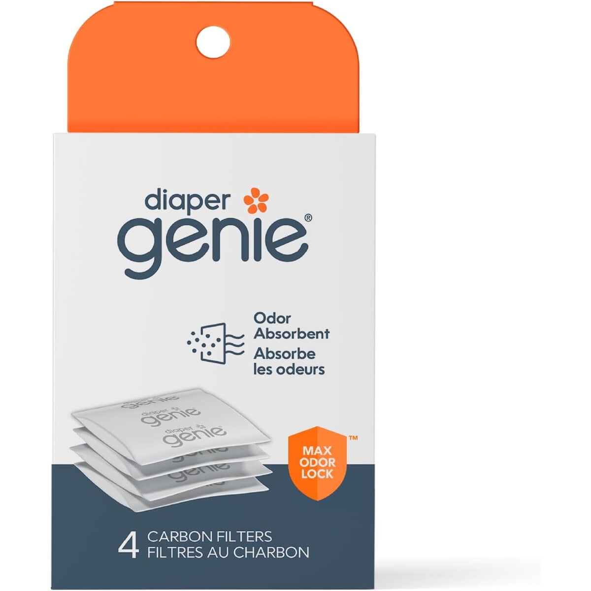 Filtro Carbón Diaper Genie 4 Unidades Eliminador Olores Pañalera