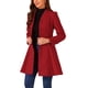 thumbnail image 4 of INSPIRE CHIC Abrigo de Mujer de Pecho Simple A Línea Abrigos de Invierno de Largo Medio XL Rojo, 4 of 6