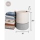 thumbnail image 2 of Cesto de ropa StorageWorks 58 L de cuerda de algodón blanco y gris, 2 of 8