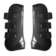thumbnail image 3 of Horse Pu Shell Neopreno Forrado Delantero / Trasero Pierna Botas Establece Frente Negro L, 3 of 5