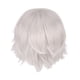 thumbnail image 1 of Peluca de cosplay peluca de disfraz ligera y práctica peluca corta básica peluca completa para disfraces de Halloween amantes de las fiestas temáticas Blanco plateado, 1 of 5