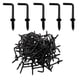 thumbnail image 1 of Ganchos De Tornillo En Forma De L Y Ángulo Recto Negros 2 5 Cm 100 Piezas, 1 of 8