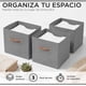 thumbnail image 2 of Pack 3 Cajas Cubo Organizador Plegable Tela Closet Ropa Etc, 2 of 8