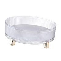 Magideal - Bandeja De Almacenamiento Giratoria, Organizador De Cosméticos, Bandeja Giratoria Para Servir, Estante De Especias Giratorio Para Sala De Estar, Tocad