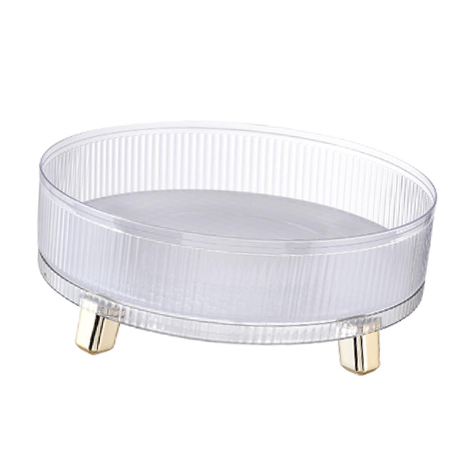 Magideal - Bandeja De Almacenamiento Giratoria, Organizador De Cosméticos, Bandeja Giratoria Para Servir, Estante De Especias Giratorio Para Sala De Estar, Tocad