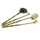 thumbnail image 4 of 4 Piezas Kit para Hacer Incienso con Cucharilla Prensa Pala Cepillo de Latón Artesanal Adecuado para Meditación Yoga Sala de Té Dormitorio Oficina Decoración de Escritorio, 4 of 5