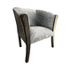 thumbnail image 3 of Sitial Americano Estampado En Gris Felpa, 3 of 3