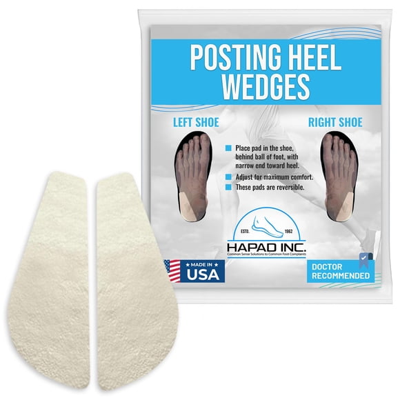 Inserto para Calzado HAPAD Par de Cuñas de Talón 4 cm de Lana de Fieltro