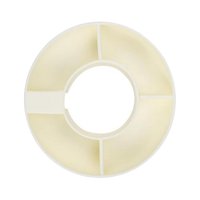 Magideal - Anillos De Refrigerio Para Recipiente De Refrigerio De Taza Para Accesorios De Vaso, Bandeja De Refrigerio Dividida Reutilizable, Platos De Refrigerio Blanco