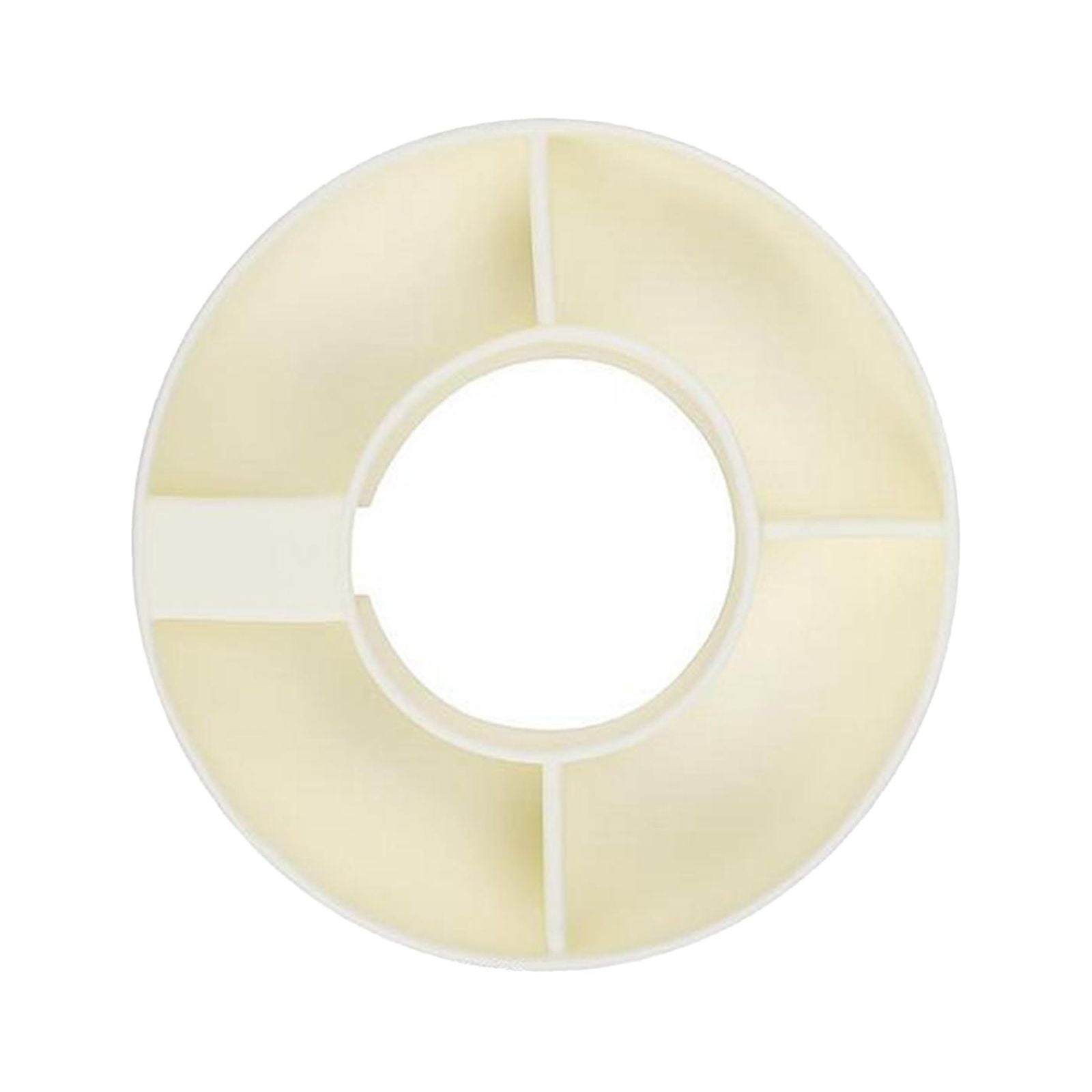 Magideal - Anillos De Refrigerio Para Recipiente De Refrigerio De Taza Para Accesorios De Vaso, Bandeja De Refrigerio Dividida Reutilizable, Platos De Refrigerio Blanco