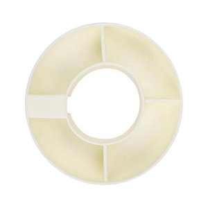 Magideal - Anillos De Refrigerio Para Recipiente De Refrigerio De Taza Para Accesorios De Vaso, Bandeja De Refrigerio Dividida Reutilizable, Platos De Refrigerio Blanco