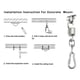 thumbnail image 3 of Kit De Soporte Para Silla Colgante, Hamacas Columpios Etc. acero inoxidable 304 . Soporta hasta 300kg, 3 of 6