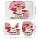 thumbnail image 3 of Tarta de fresa-theme 4-Piece Shower Curtain Set with Rugs, Waterproof Bathroom Decor Set Includes Bath Mat, U-Shaped Rug, Toilet Lid Cover and Curtain with Hooks, 3 of 6