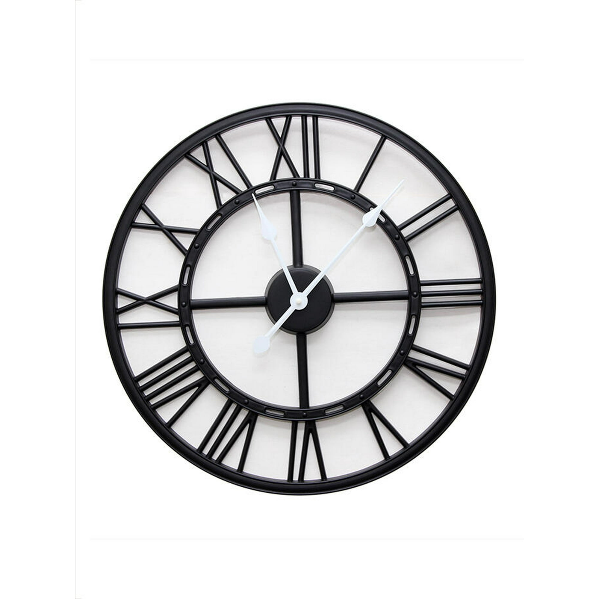 Vgo - Reloj De Pared 50 Cm Negro