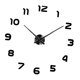 thumbnail image 4 of Decoración para el hogar 3D DIY Reloj de pared Decoración Etiqueta Espejo Reloj de pared Negro + Plata, 4 of 5