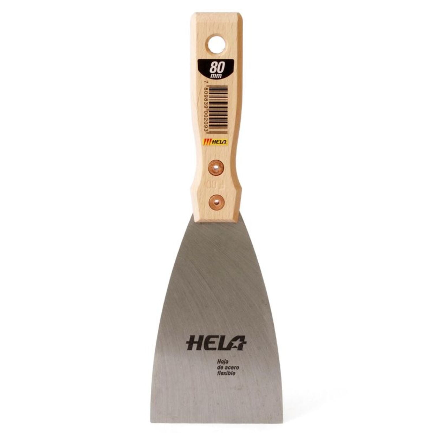 Hela - Espátula Acero Templado 80x125mm