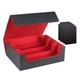 thumbnail image 5 of Caja Para Baraja De Cartas Coleccionables, Duradera, Con Capacidad Para 1800 Tarjetas, Estuche Para Tarjetas Deportivas Estándar, Negro Y Rojo, 5 of 5