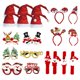 thumbnail image 5 of Gafas De Navidad Y Sombreros Set Foto Booth Props Party Santa Claus Hats 20 PCS, 5 of 5