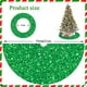 thumbnail image 3 of Falda para árbol de Navidad FANPROMS, lentejuelas verdes, 53 cm de diámetro, 3 of 3