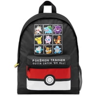 Mochila Escolar Pokémon Kids Pikachu Eevee Pokeball