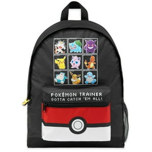 Mochila Escolar Pokémon Kids Pikachu Eevee Pokeball